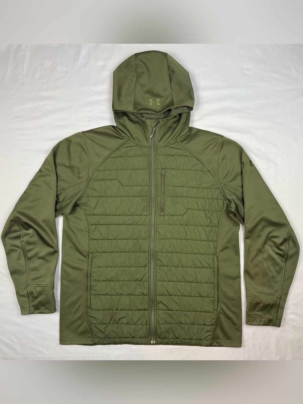 Under Armour Mens ColdGear Infrared Werewolf Jacket XL Primaloft Olive Green A1